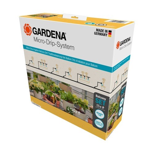 Kit Riego Por Goteo Microdrip 15 Macetas Balcón Terraza Gardena