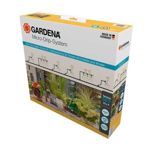 Kit De Riego Por Goteo Hasta30Plantas UsoTerraza GARDENA