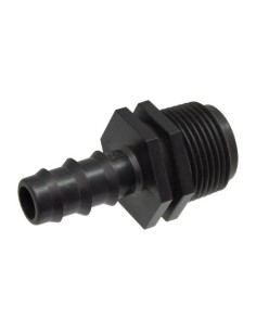 Adaptador Macho Plástico Tubo16mm Rosca1/2Pulgada BolsaZIP 1Unidad AQUA CONTROL