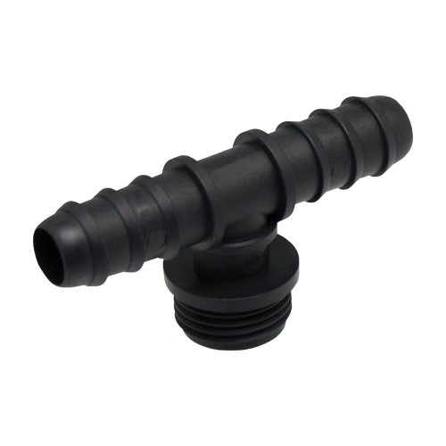 Conector T Mixto Plástico Tubo16mm Rosca1/2Pulg Bolsa 3Unidades Aqua Control