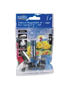 Toberas Polietileno 4-4.5m Regulables 0-360° Pack 2 Unidades Aqua Control 2