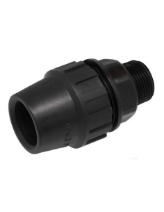 Terminal Rosca Macho Polietileno 25mm AntiUV Aqua Control
