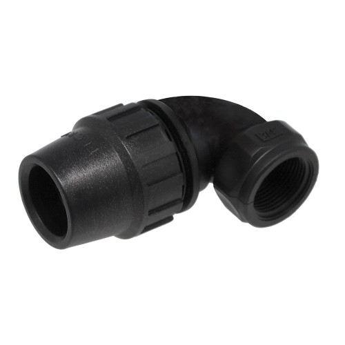 Codo Polipropileno 25mm Rosca Hembra Tratamiento Anti UV Aqua Control