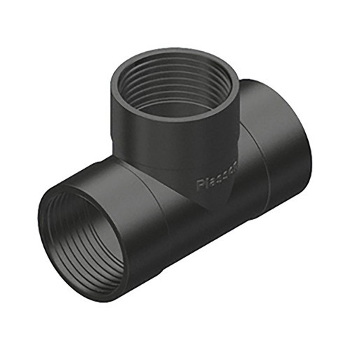 Conector T Igual Rosca Hembra 1Pulgada Polipropileno PLASSON