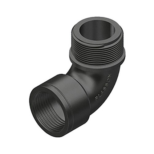 Codo 90 Grados Polipropileno Rosca Macho Hembra 1/2PLASSON