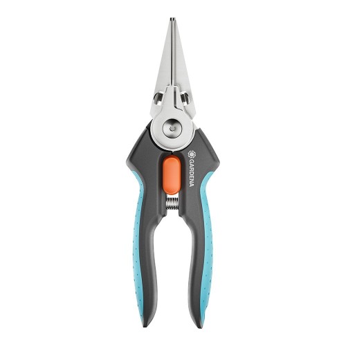 Tijera De Corte Con Pinza Acero Inoxidable Mango Ergonómico Gardena
