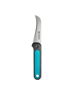 Cuchillo Acero Inoxidable Hoja Curva Funda Incluida Gardena