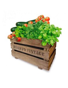 Kit Huerto Urbano Madera 50x35x30cm Incluye Semillas y Sustrato AGREEN