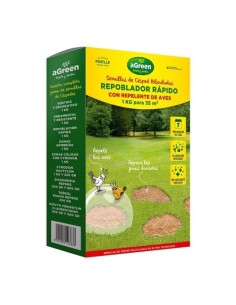 Semilla Césped Repoblador Rápido Repelente Aves 1kg AGREEN