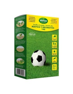 Semilla Césped Rústico Decorativo 1kg Alta Densidad AGREEN