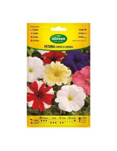 Semillas Petunia Compacta Variada Anual Altura30cm AGREEN