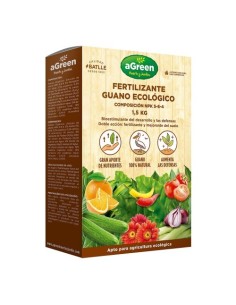 Fertilizante Ecológico Guano 1.5kg Uso Universal AGREEN