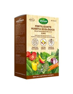 Fertilizante Orgánico Pellet 2.5kg Huerta NPK AGREEN