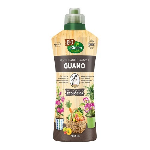 Fertilizante Líquido Guano 1250ml Nutritivo Plantas AGREEN