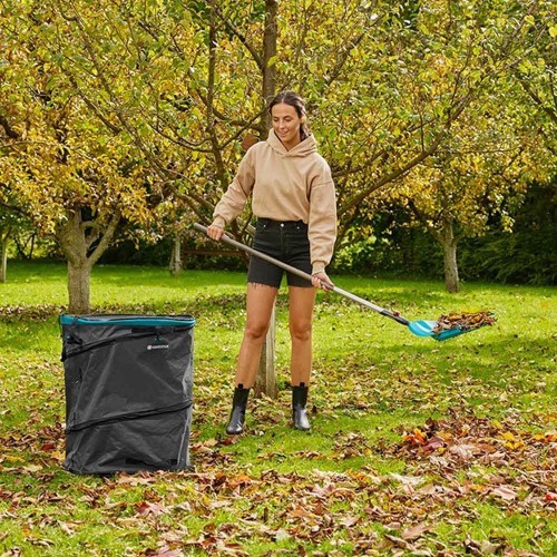 Saco Jardín PopUp Poliéster Reciclado 127L Cuadrado Fondo Reforzado GARDENA Saco Jardín PopUp Poliéster Reciclado 127L Cuadrado Fondo Reforzado GARDENA
