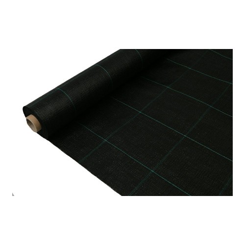 Malla Antihierba Polipropileno 1x100m 100g/m2 Negra Protección UV FAURA