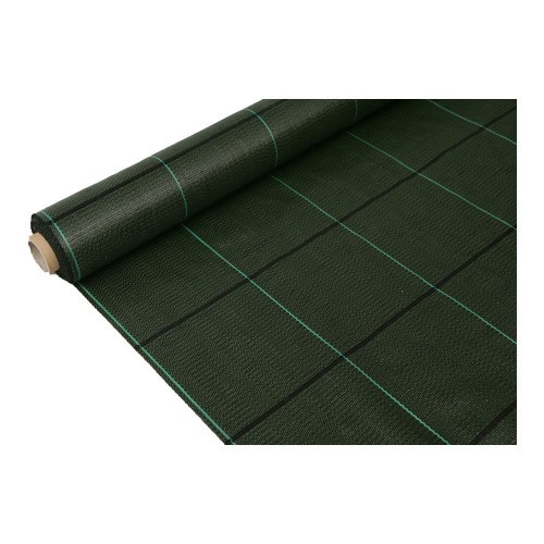 Malla Antihierba Polipropileno 100g/m² 1x100m Verde Protección UV FAURA