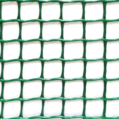Malla Plástica Polipropileno 1x25m Cuadro10x10mm Verde FAURA