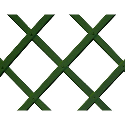 Celosía PVC 1x2m Listones 22x6mm Verde Plegable AntiUV Faura