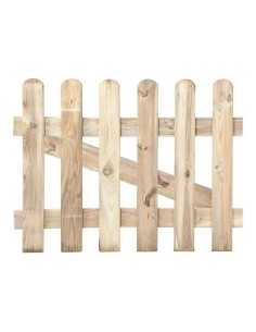 Puerta De Madera 80x100cm Protección Autoclave Nivel3 Clásica FAURA