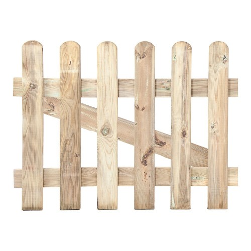 Puerta De Madera 80x100cm Protección Autoclave Nivel3 Clásica FAURA
