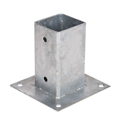Anclaje Acero Galvanizado Cuadrado 7x7cm Base 15x15cm Faura