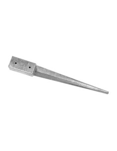 Piqueta Metálica Acero Galvanizado 7x7cm 60cm Alto Faura