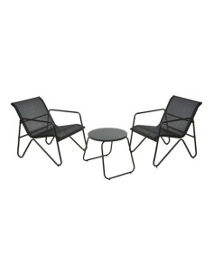 Conjunto Muebles Jardín Metal 3Piezas Color Antracita NULL