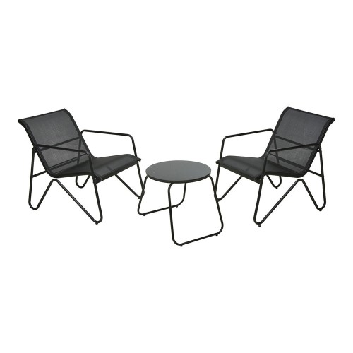 Conjunto Muebles Jardín Metal 3Piezas Color Antracita NULL