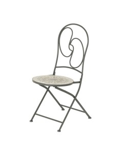 Silla Metálica Hierro 39x47x94cm Negro Exterior Estampado NULL