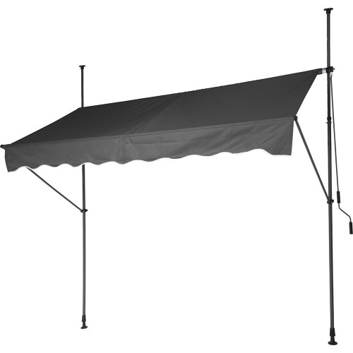 Toldo Ajustable 250x120cm Color Gris NULL