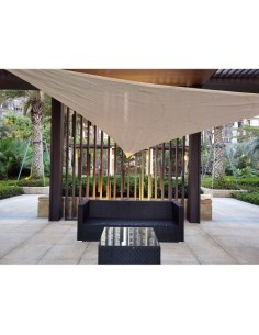 Toldo Exterior Con LED Solar 300x300x300cm Beige NULL 2