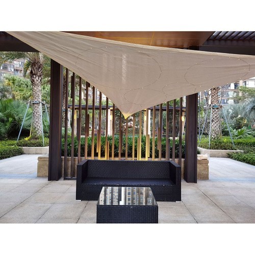 Toldo Exterior Con LED Solar 300x300x300cm Beige NULL Toldo Exterior Con LED Solar 300x300x300cm Beige NULL