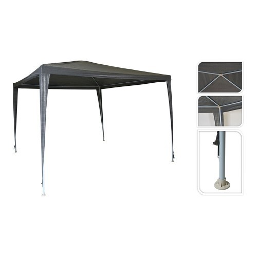 Carpa Fiesta 300x300x245cm Gris Oscuro BASICS