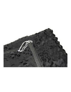 Toldo Camuflaje Poliéster 3x4m Reversible Negro Anillas Acero FAURA 2