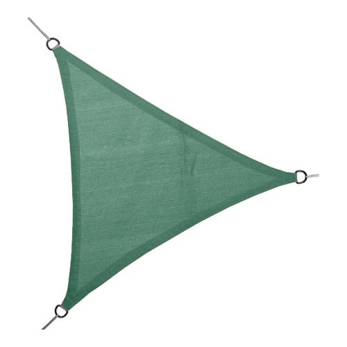 Toldo Vela Polietileno Triangular 5x5x5m Verde AntiUV Faura Toldo Vela Polietileno Triangular 5x5x5m Verde AntiUV Faura