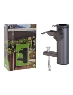 Soporte Sombrilla Metal 15.5cmx5.4cm Ø33-38mm Antracita AMBIANCE