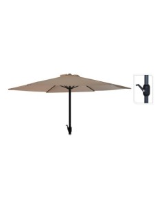 Parasol Aluminio 300cm Altura248cm Manivela Taupe NULL