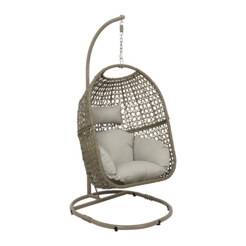 Silla Colgante Mimbre 95x195cm Altura Ajustable Exterior 120kg Null