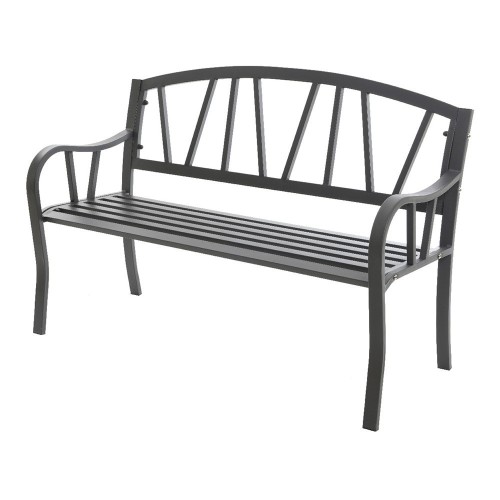 Banco Hierro 123x53x86cm Color Antracita Exterior NULL