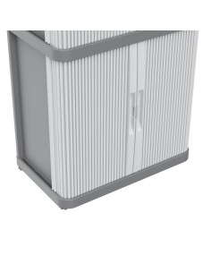 Armario Plástico Modular 170x59x36cm IP43 UV Protección 5Baldas Gris Terry 2