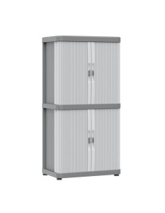 Armario Modular Plástico 115x59x36cm IP43 Puertas Correderas Gris NULL