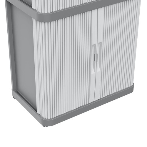 Armario Modular Plástico 115x59x36cm IP43 Puertas Correderas Gris NULL