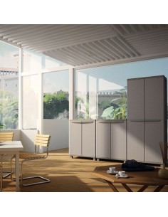 Armario Plástico 1 Balda 68x37.5x91.5cm Gris TERRY 2