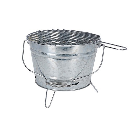 Barbacoa Zinc Parrilla Ø27cm 3Pies Plegables Asa Cromada BBQ COLLECTION Barbacoa Zinc Parrilla Ø27cm 3Pies Plegables Asa Cromada BBQ COLLECTION