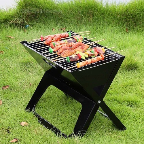Barbacoa Plegable Acero 45x30x35cm Parrilla 44x28.5cm NULL
