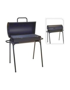 Barbacoa Carbón Acero Ø33x63x89cm Negro BBQ COLLECTION