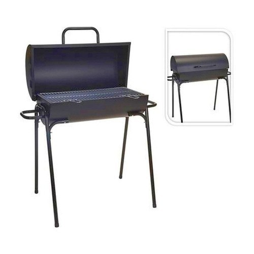 Barbacoa Carbón Acero Ø33x63x89cm Negro BBQ COLLECTION