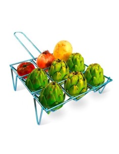 Parrilla Para Verduras Acabado Zincado 26x85x26cm 9 Unidades Gourmet Kitchen