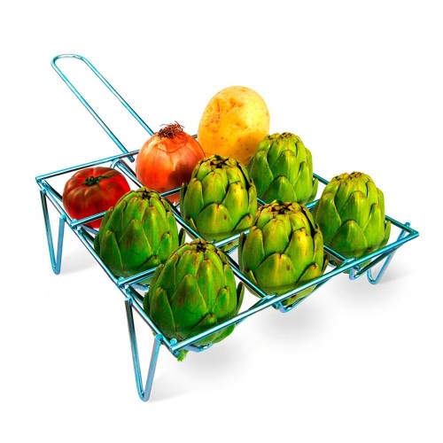 Parrilla Para Verduras Acabado Zincado 26x85x26cm 9 Unidades Gourmet Kitchen